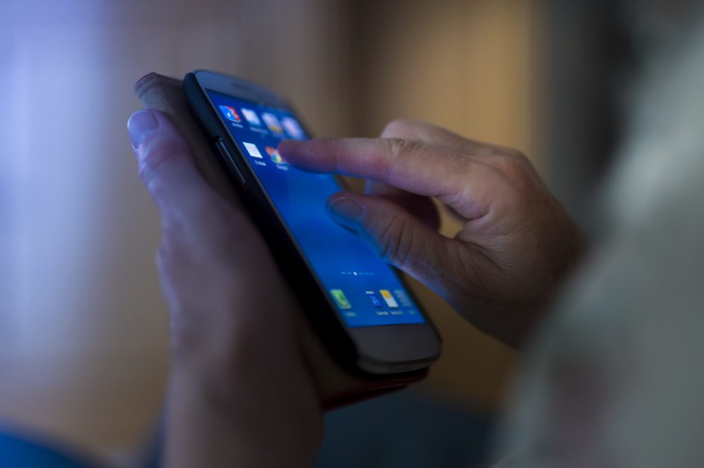 Person Using Phone