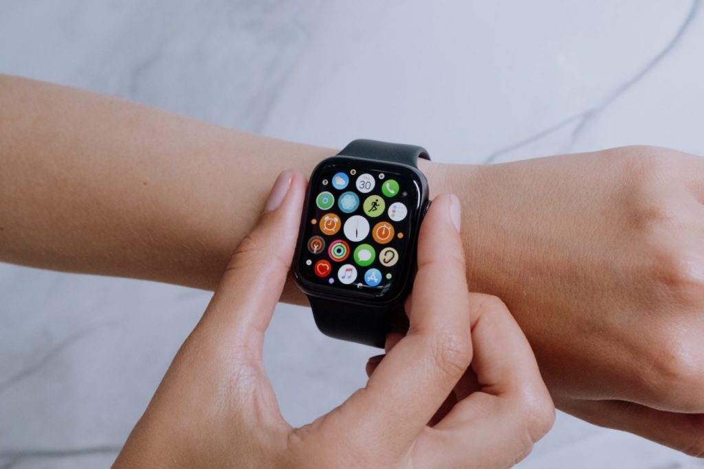 Person Using Smartwatch